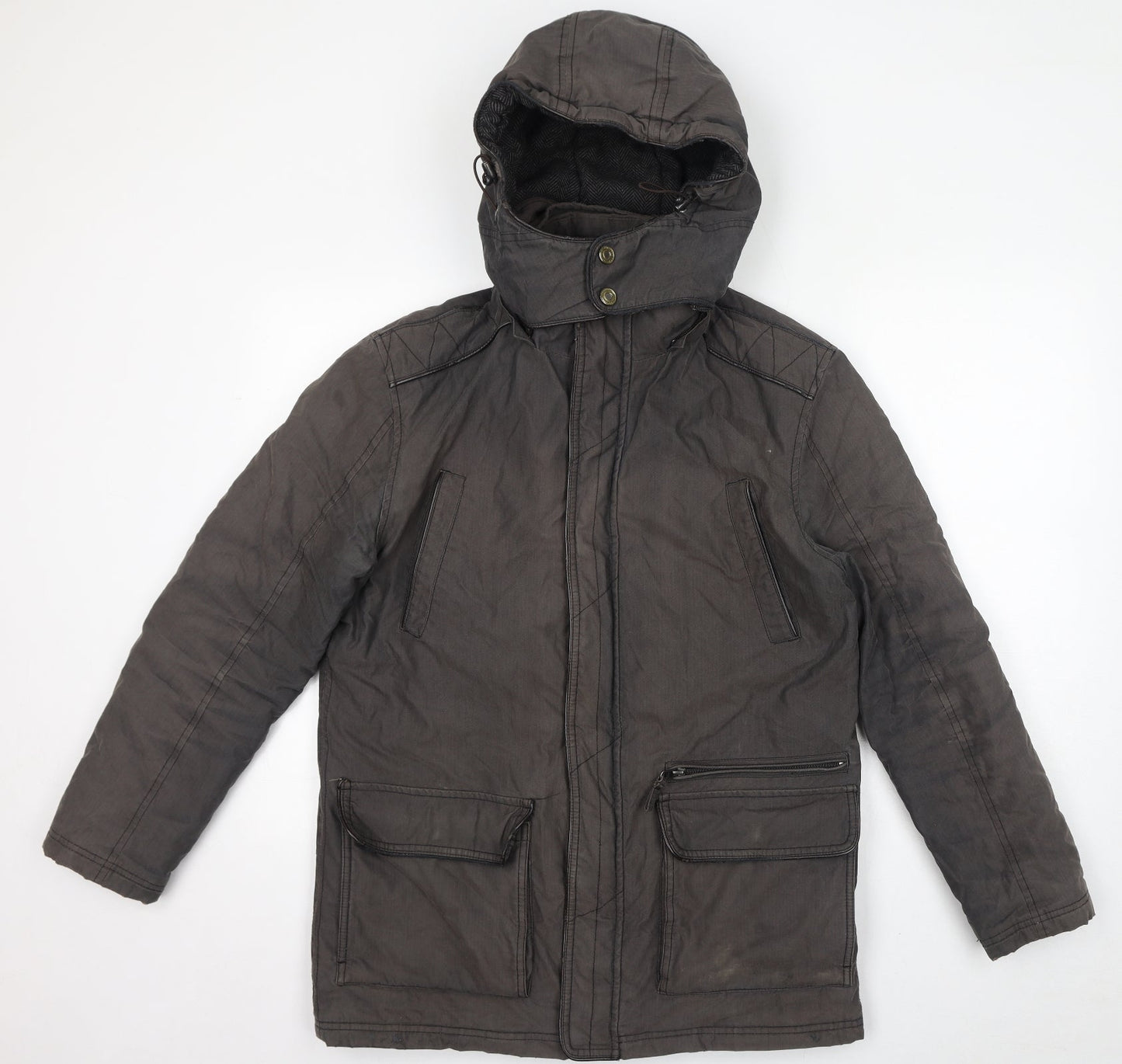 Quebramar Womens Brown Jacket Size S Zip - Unisex