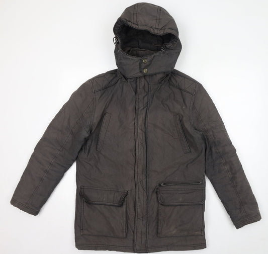 Quebramar Womens Brown Jacket Size S Zip - Unisex