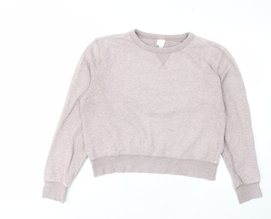 H&M Womens Purple Cotton Pullover Sweatshirt Size M Pullover