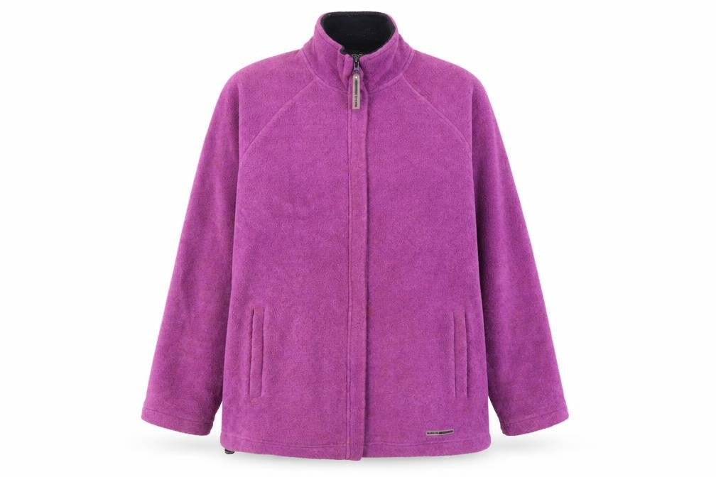 Maine New England Womens Purple Jacket Size 14 Zip - Pockets, Logo