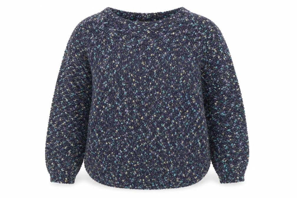 Marks and Spencer Womens Multicoloured Round Neck Cotton Pullover Jumper Size 10