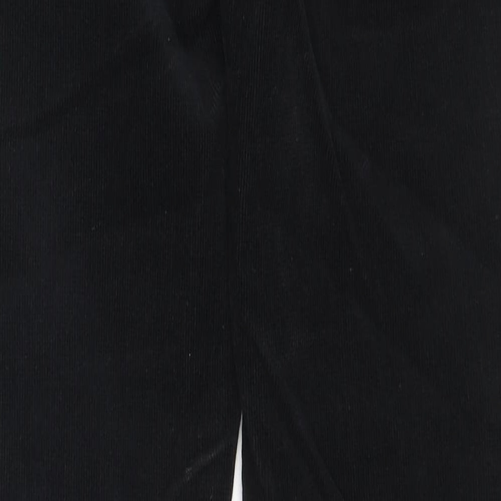 River Island Mens Black Cotton Trousers Size 30 in L34 in Regular Zip