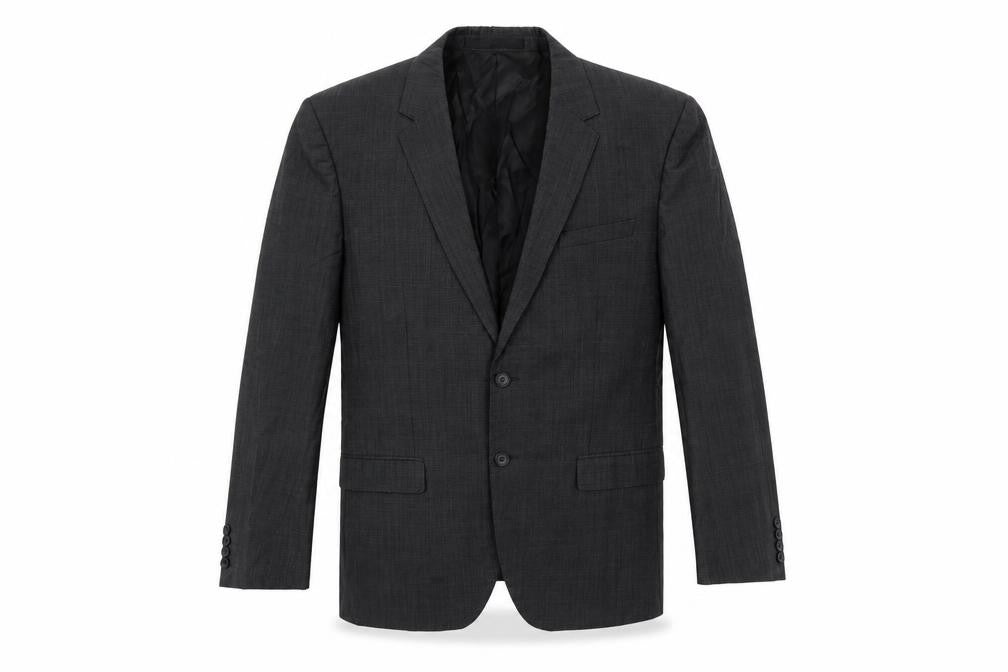 Front view of Autograph men’s grey polyester jacket suit jacket, size 42, regular