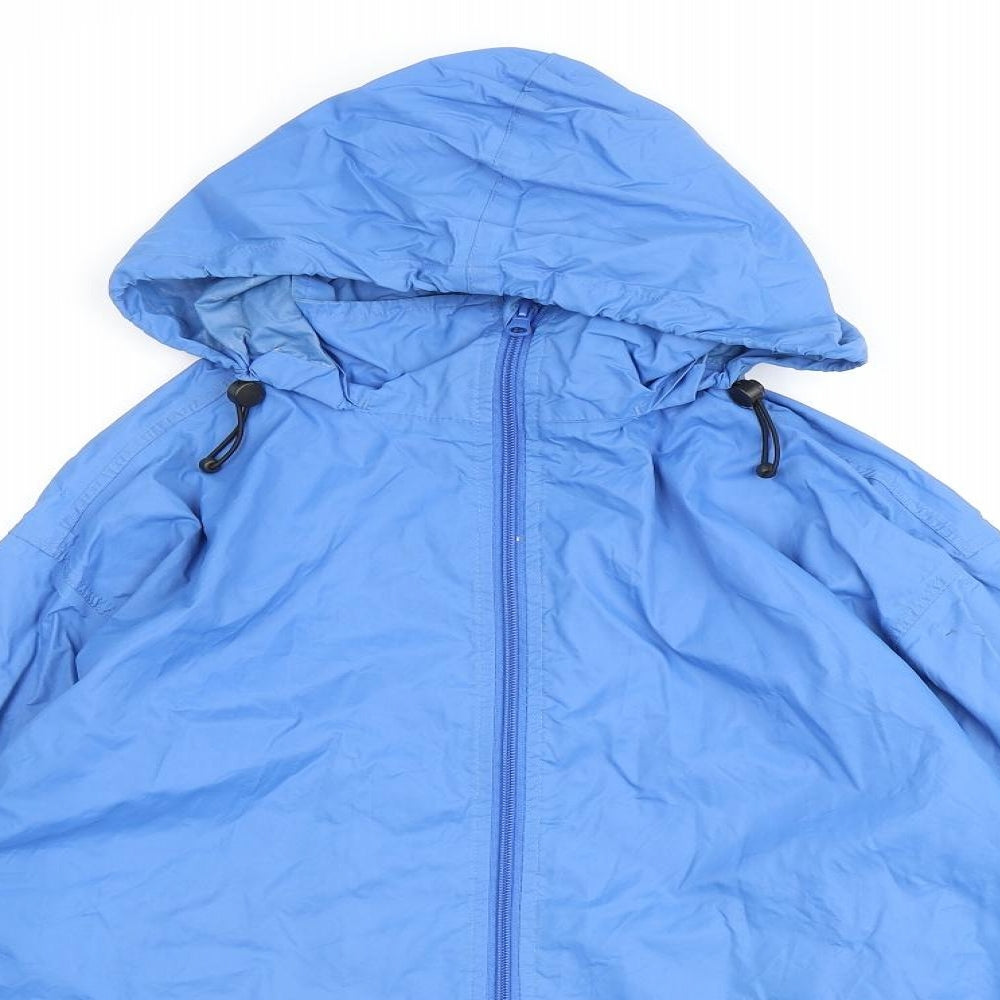 Kilim Anjaro Mens Blue Rain Coat Coat Size S Zip