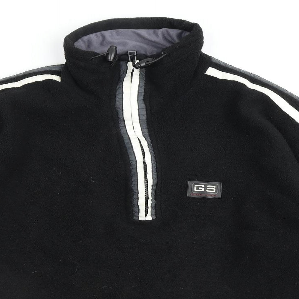 G5 Mens Black Polyester Pullover Sweatshirt Size L