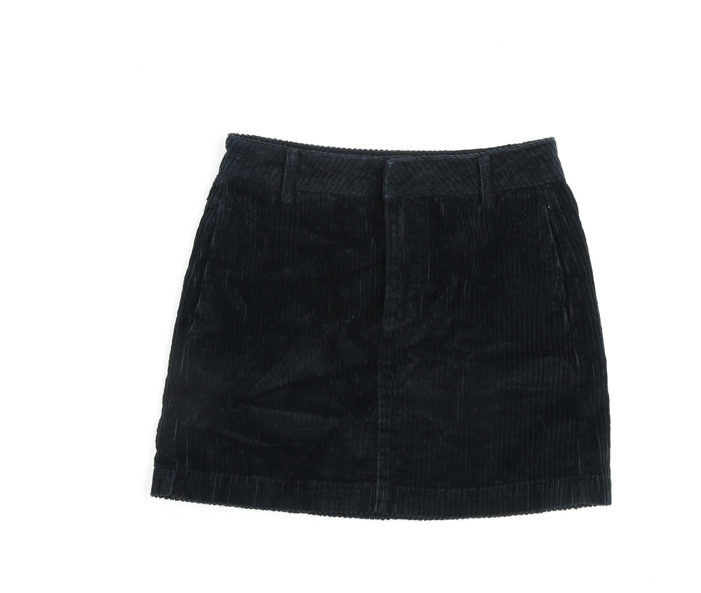 BDG Womens Blue Cotton A-Line Skirt Size S Zip