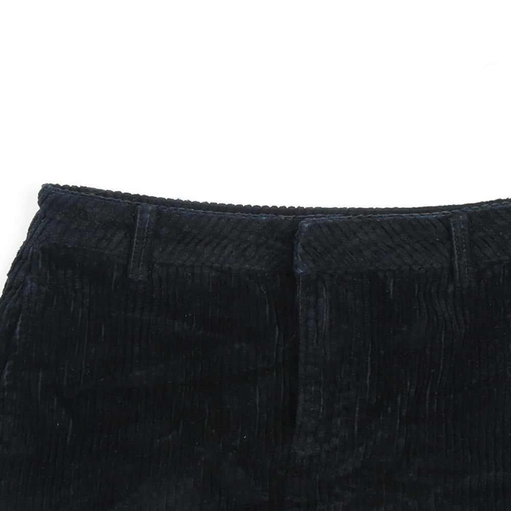 BDG Womens Blue Cotton A-Line Skirt Size S Zip