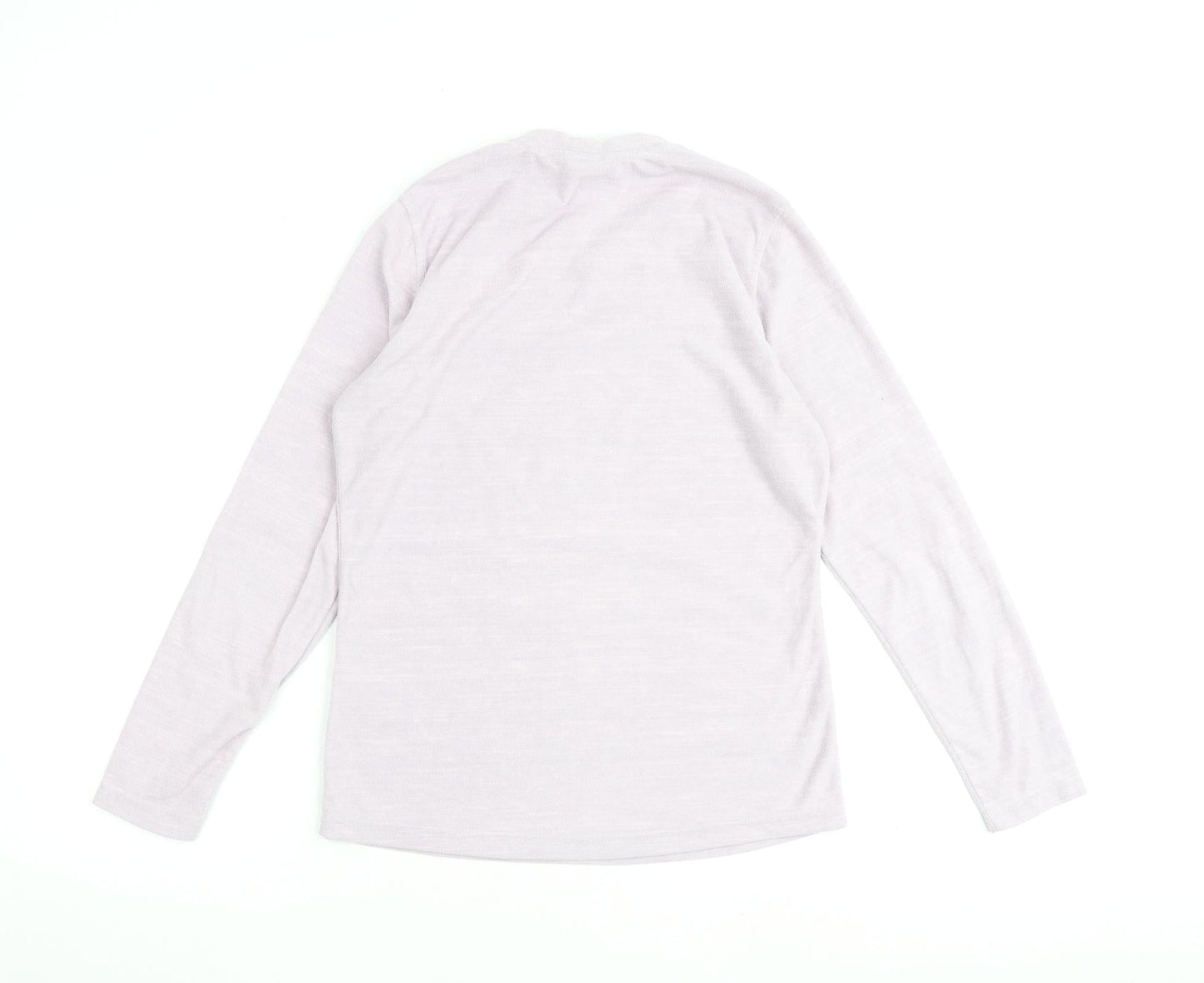 K.WAY Womens Pink V-Neck Polyester Pullover Jumper Size S