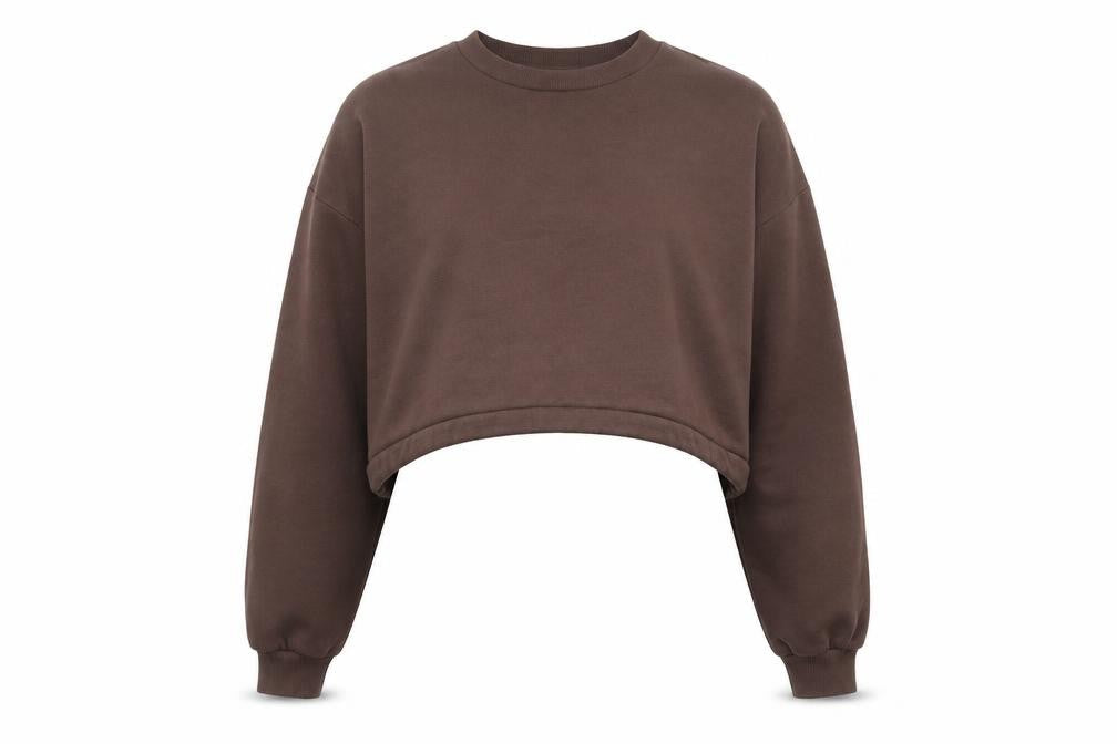 Zara Womens Brown Cotton Pullover Sweatshirt Size L Pullover