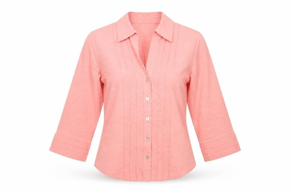 Wallis Womens Pink Viscose Basic Button-Up Size 10 Collared