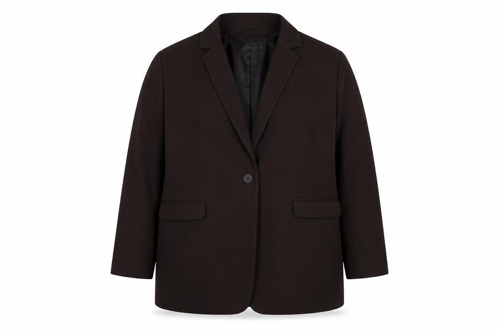 Marks and Spencer Womens Brown Polyester Jacket Suit Jacket Size 20