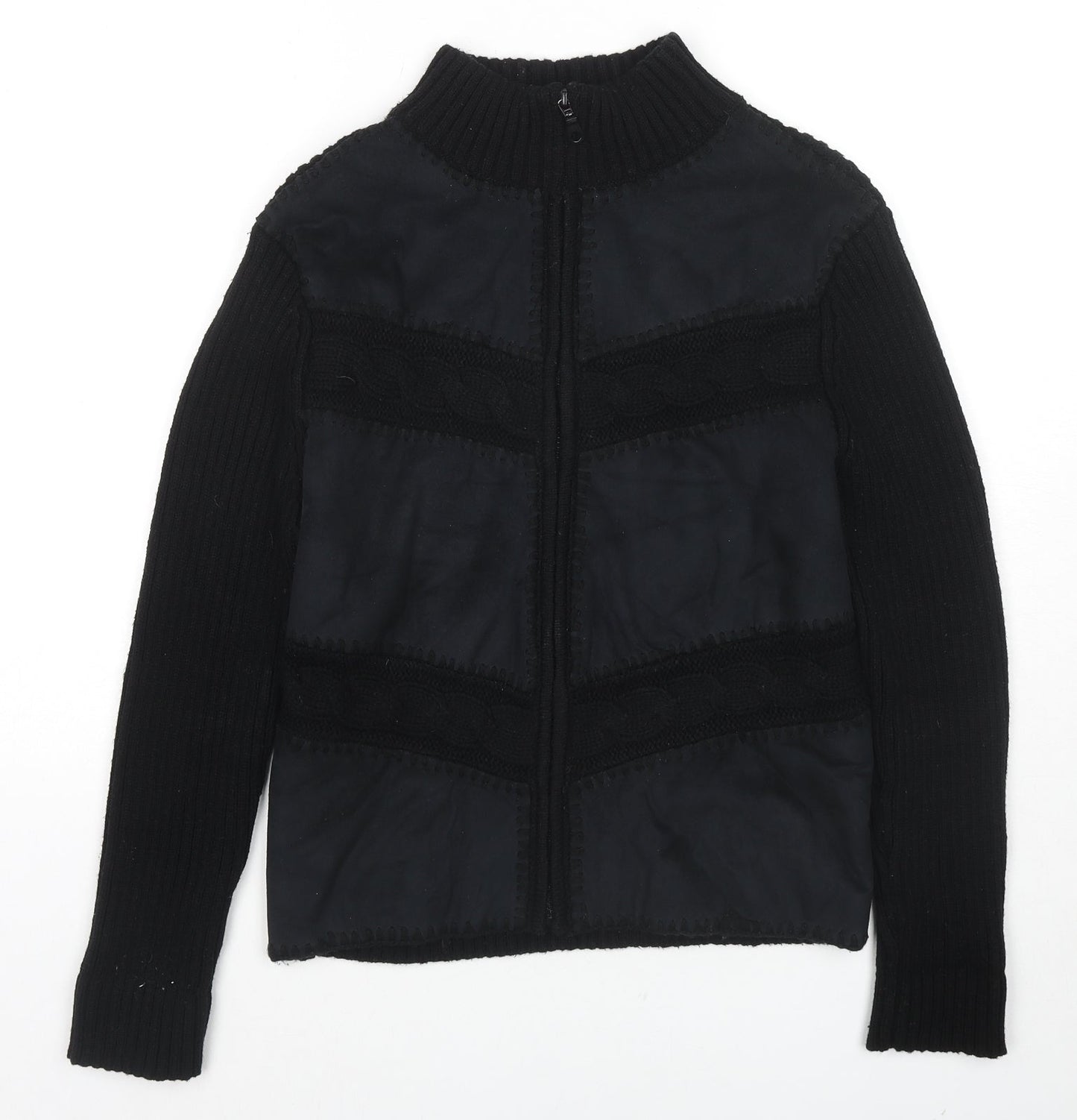Diva Womens Black Jacket Coat Size M Zip - Size M/L