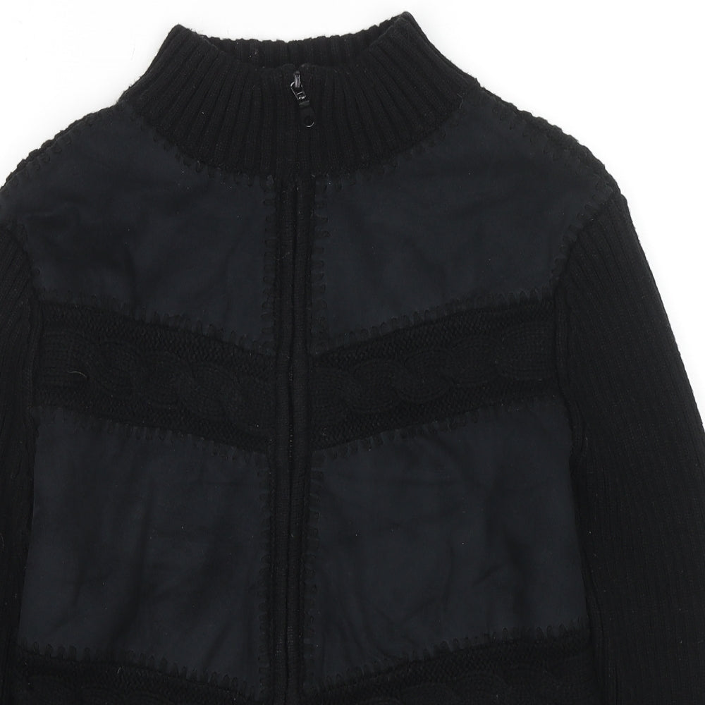 Diva Womens Black Jacket Coat Size M Zip - Size M/L