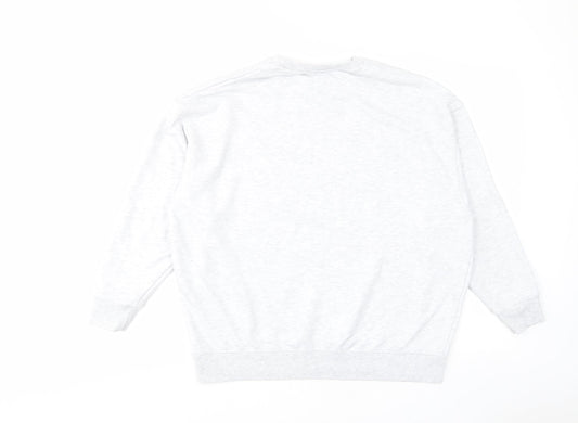 Disney Womens Grey Cotton Pullover Sweatshirt Size S Pullover - Mickey & Friends