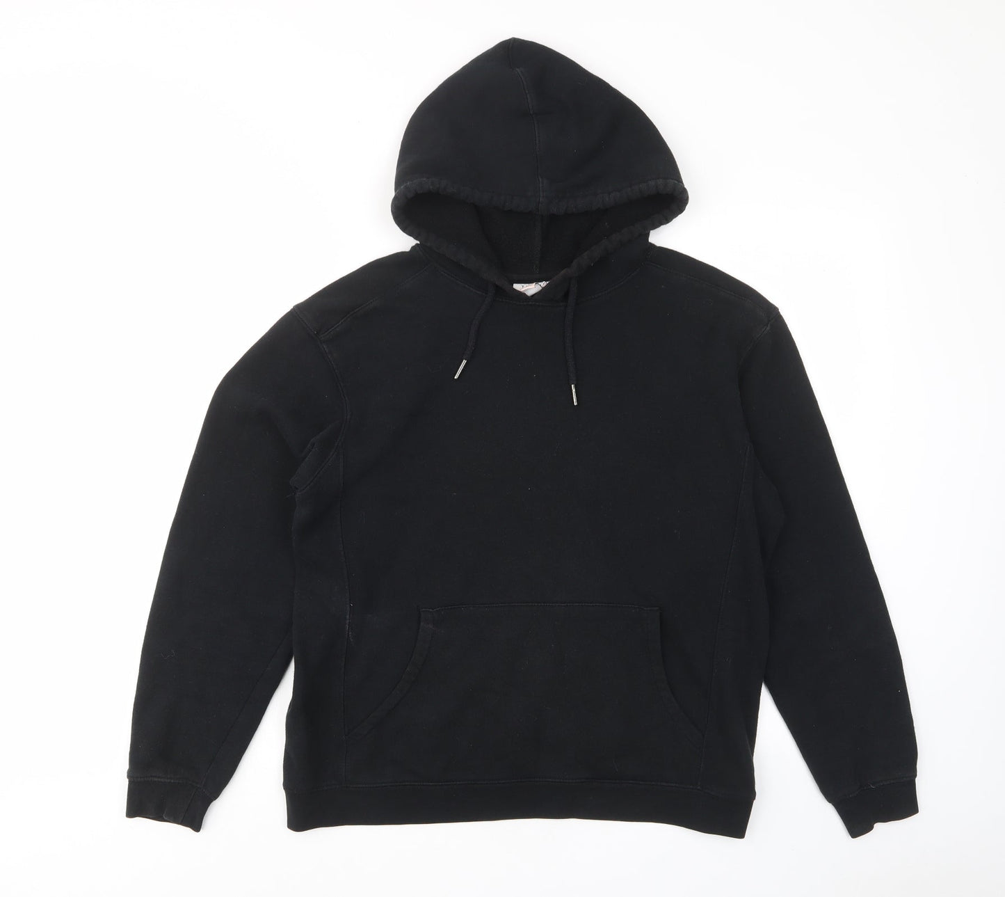 tpshop Womens Black Cotton Pullover Hoodie Size S Pullover - Pockets