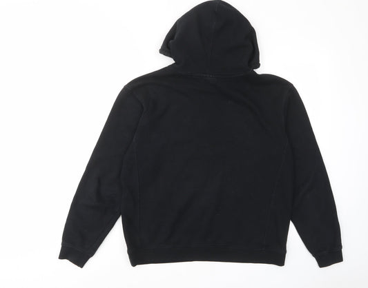tpshop Womens Black Cotton Pullover Hoodie Size S Pullover - Pockets