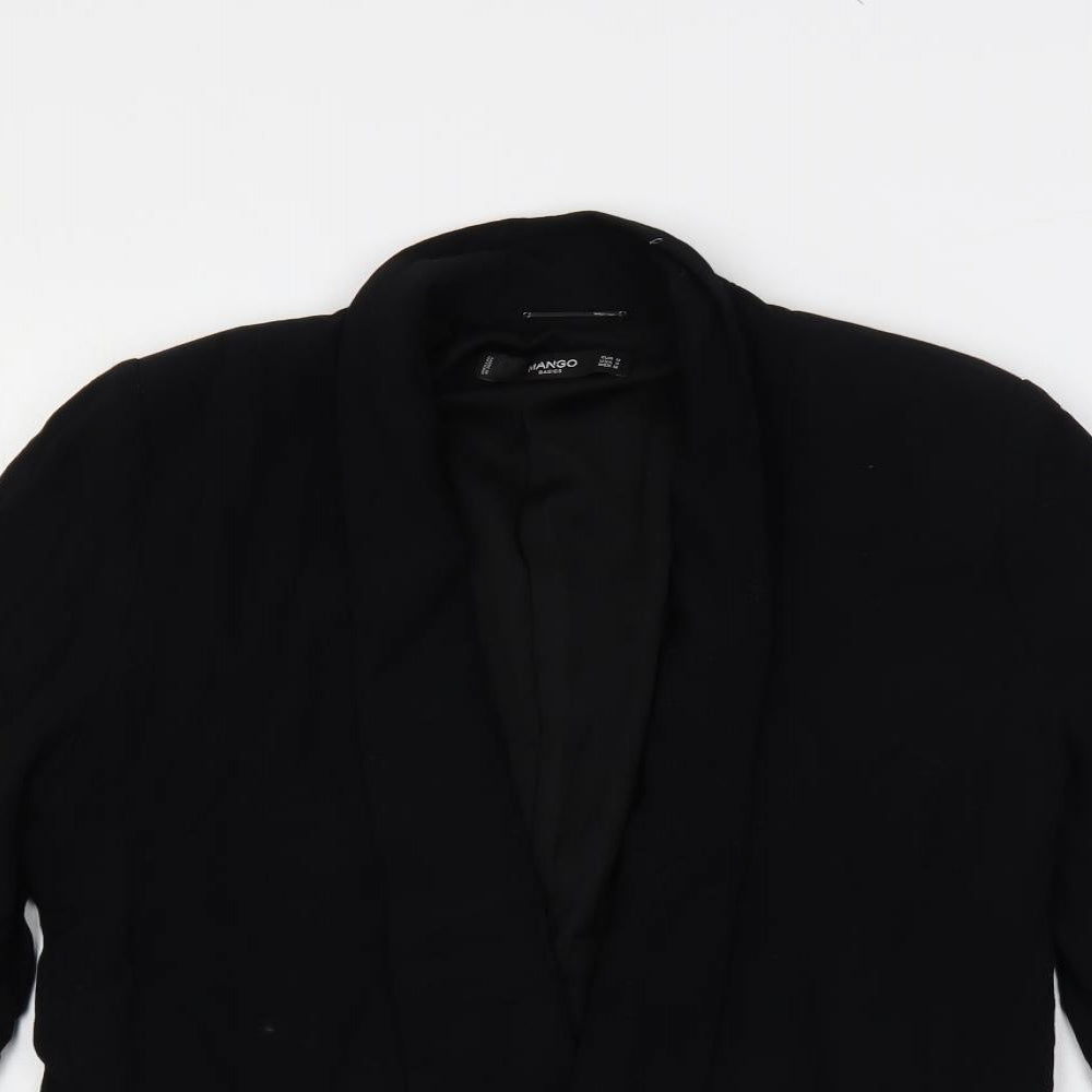 Mango Womens Black Jacket Blazer Size M - Open