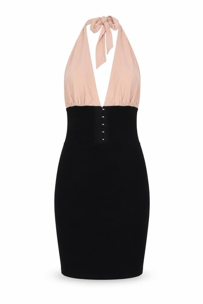 Gypsy Girl Womens Black Polyester Bodycon Size 10 Halter Tie - Backless