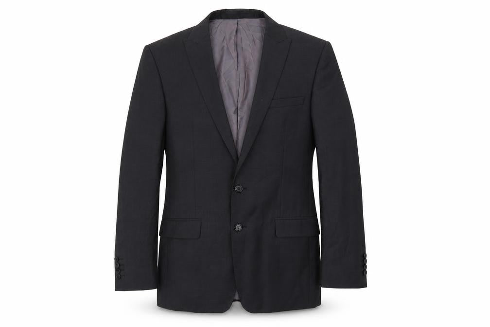 Front view of Autograph men’s grey wool jacket suit jacket, size 38, regular