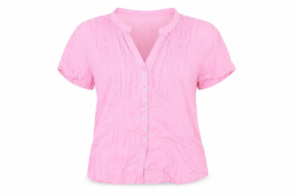 Womens UK Size 14 Hawkshead Pink Cotton Button-Up