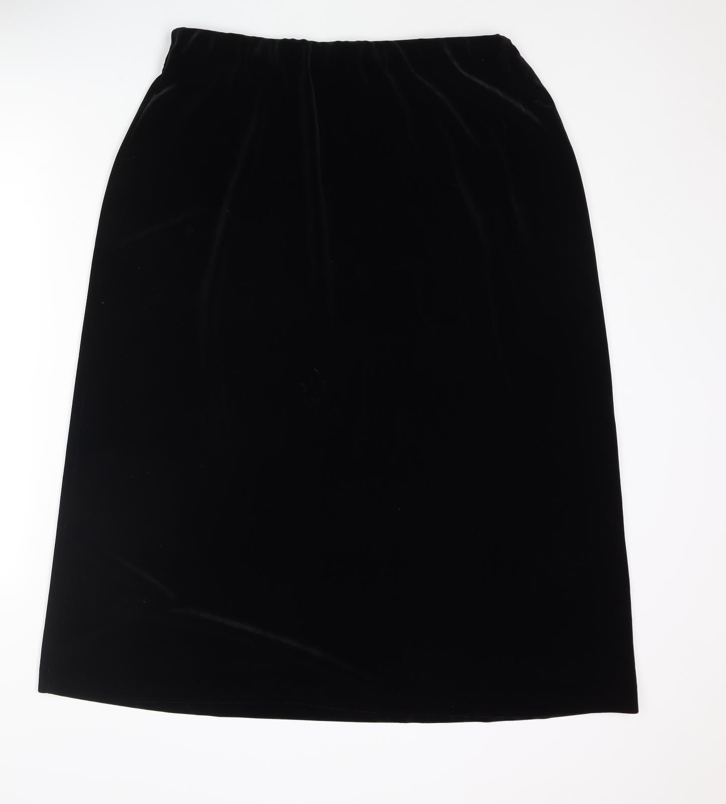 Stephen Womens Black Polyester A-Line Skirt Size 34 in