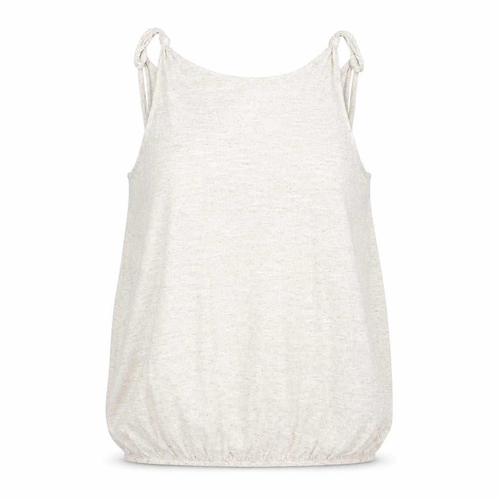 NEXT Womens Beige Polyester Camisole Blouse Size 10 Scoop Neck - Knot Strap Cowl Back