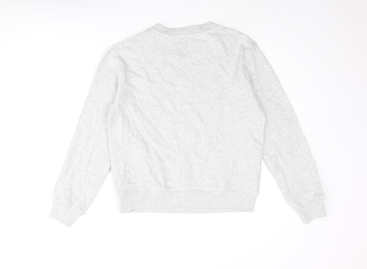 Marks and Spencer Womens Grey Cotton Pullover Sweatshirt Size XS Pullover - Amour Paris