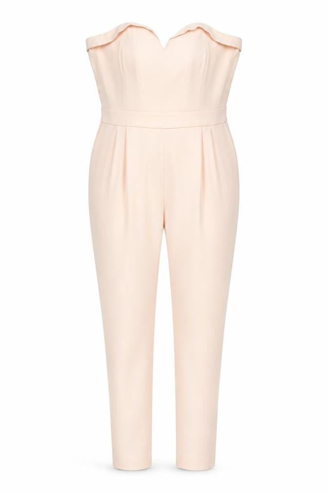 River Island Womens Pink Polyester Jumpsuit One-Piece Size 14 L28 in Zip - Keyhole Cut Out