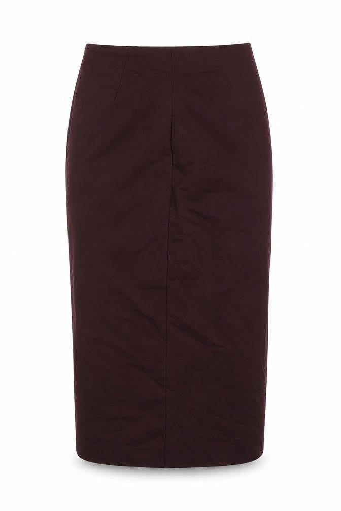 Uniqlo Womens Red Viscose Straight & Pencil Skirt Size XS