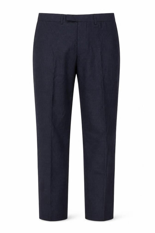 Moss 1851 Mens Beige Wool Trousers Size 32 in L30 in Regular Button