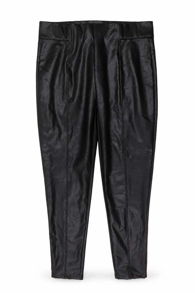 Marks and Spencer Womens Black Polyester Trousers Size 18 L29 in Regular