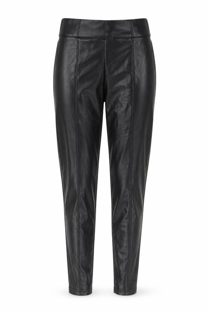 Marks and Spencer Womens Black Polyester Trousers Size 8 L27 in Regular