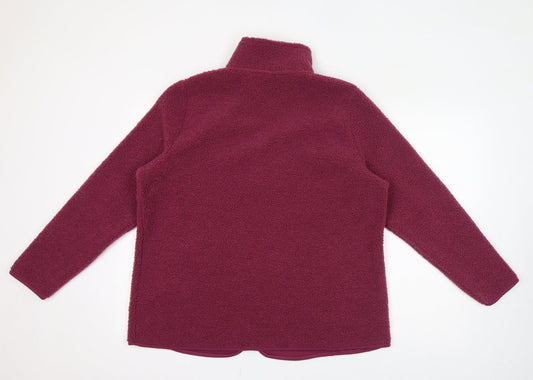 Bonmarché Womens Pink Jacket Size 16 Zip