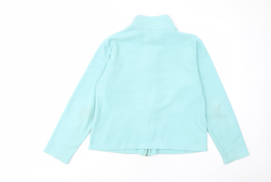 Marks and Spencer Womens Blue Jacket Size 14 Zip - Pockets