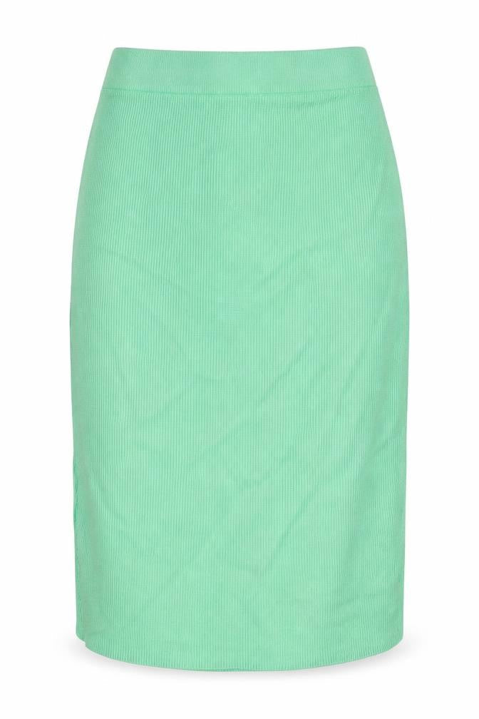 Marks and Spencer Womens Green Viscose A-Line Skirt Size L
