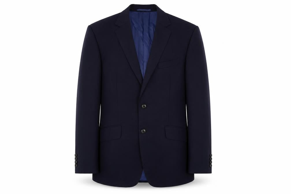Marks and Spencer Mens Blue Wool Jacket Suit Jacket Size 38 Regular