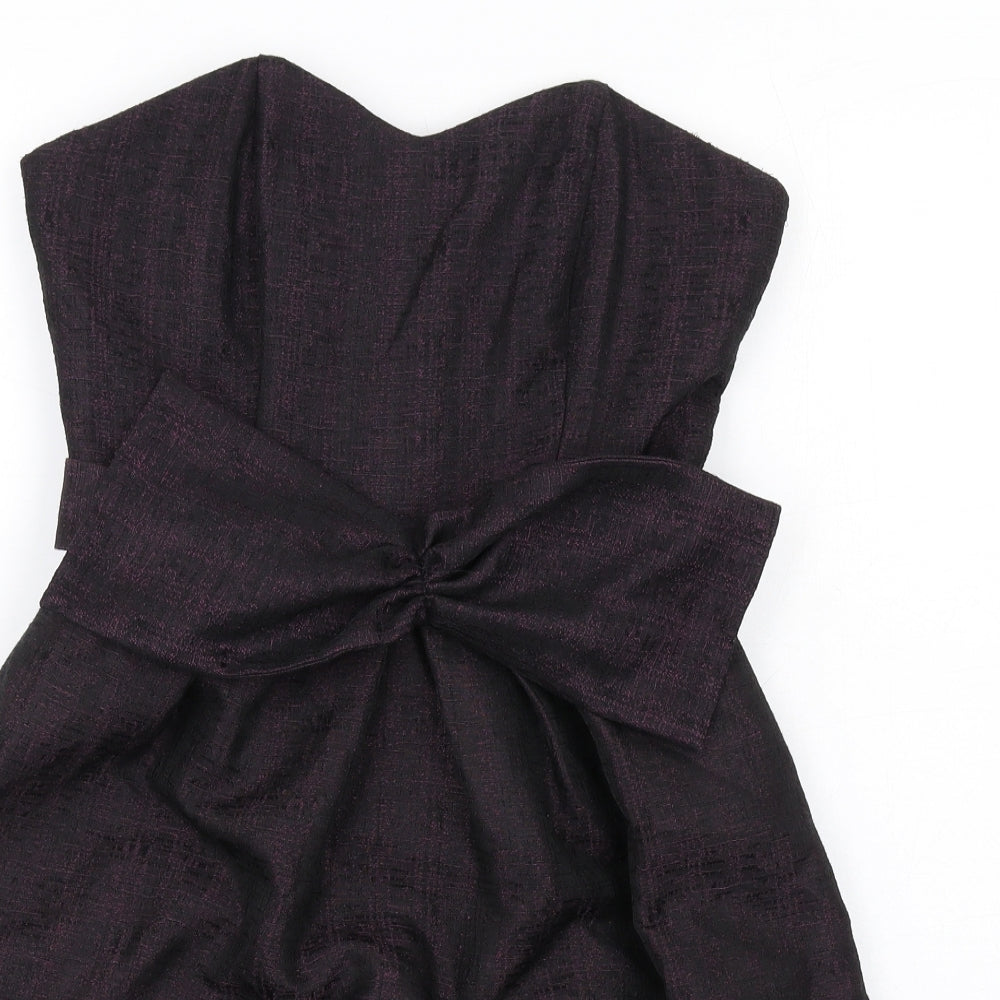 NEXT Womens Black Polyester Ball Gown Size 6 Sweetheart Zip