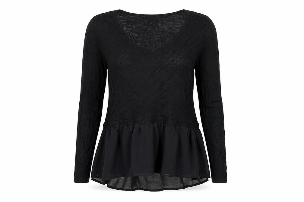 Womens UK Size S French Connection Black Polyester T-Shirt