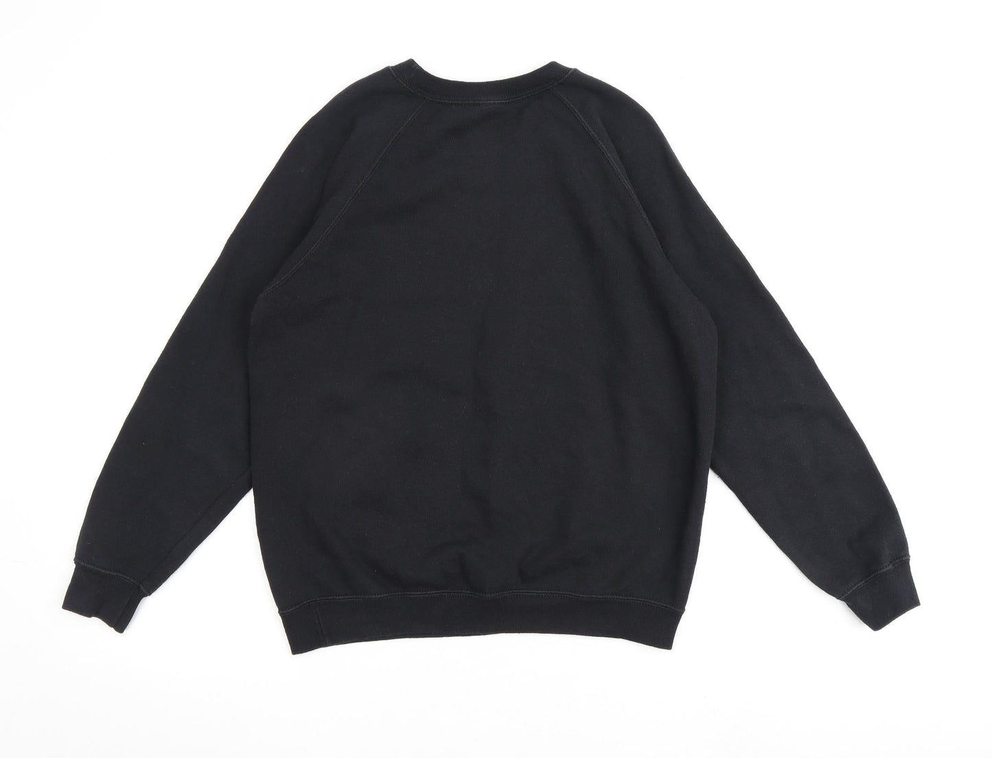 On The Rise Womens Black Cotton Pullover Sweatshirt Size S Pullover