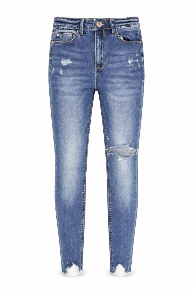 Stradivarius Womens Blue Cotton Skinny Jeans Size 8 L26 in Regular Zip