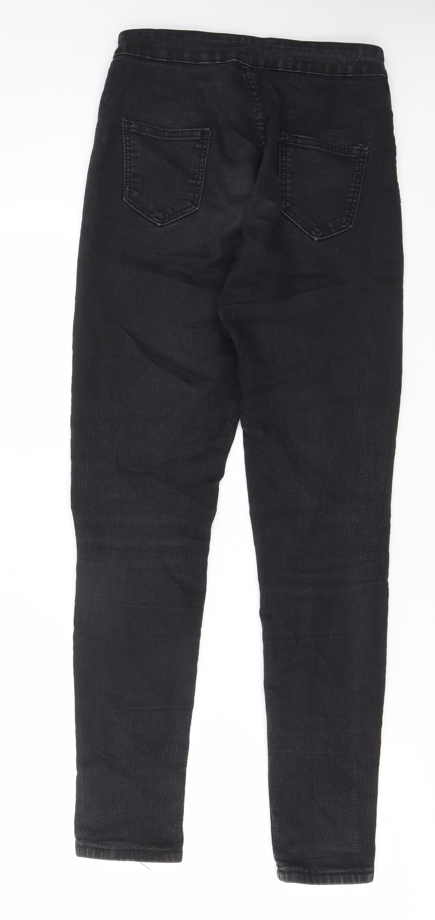 Denim & Co. Womens Grey Cotton Skinny Jeans Size 24 in L27 in Regular Zip