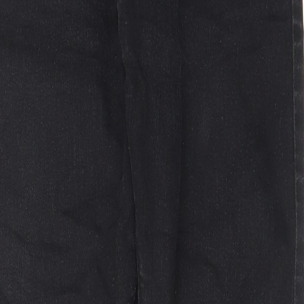 Denim & Co. Womens Grey Cotton Skinny Jeans Size 24 in L27 in Regular Zip