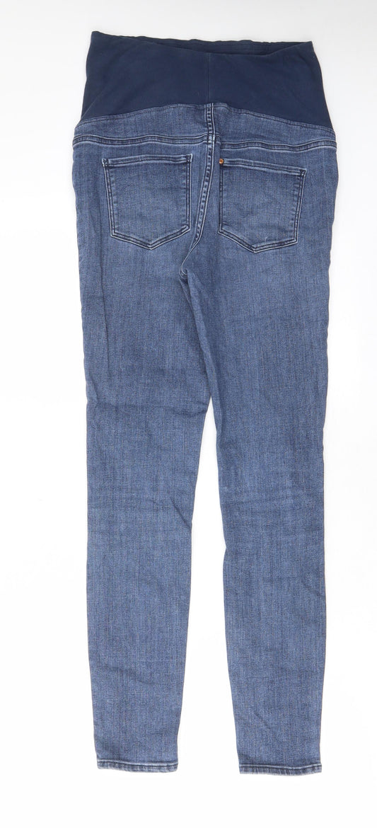 H&M Womens Blue Cotton Skinny Jeans Size XS L28 in Regular