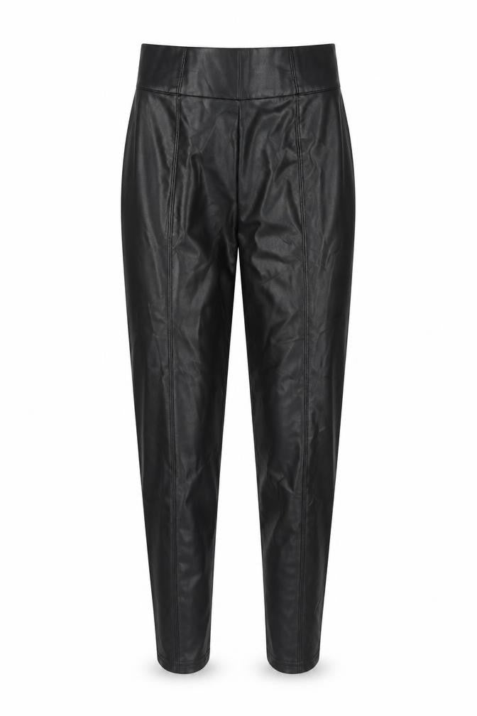 Marks and Spencer Womens Black Polyester Trousers Size 6 L25 in Regular