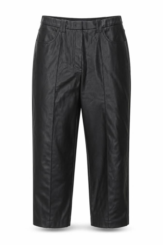 Marks and Spencer Womens Black Polyester Trousers Size 16 L24 in Regular Zip
