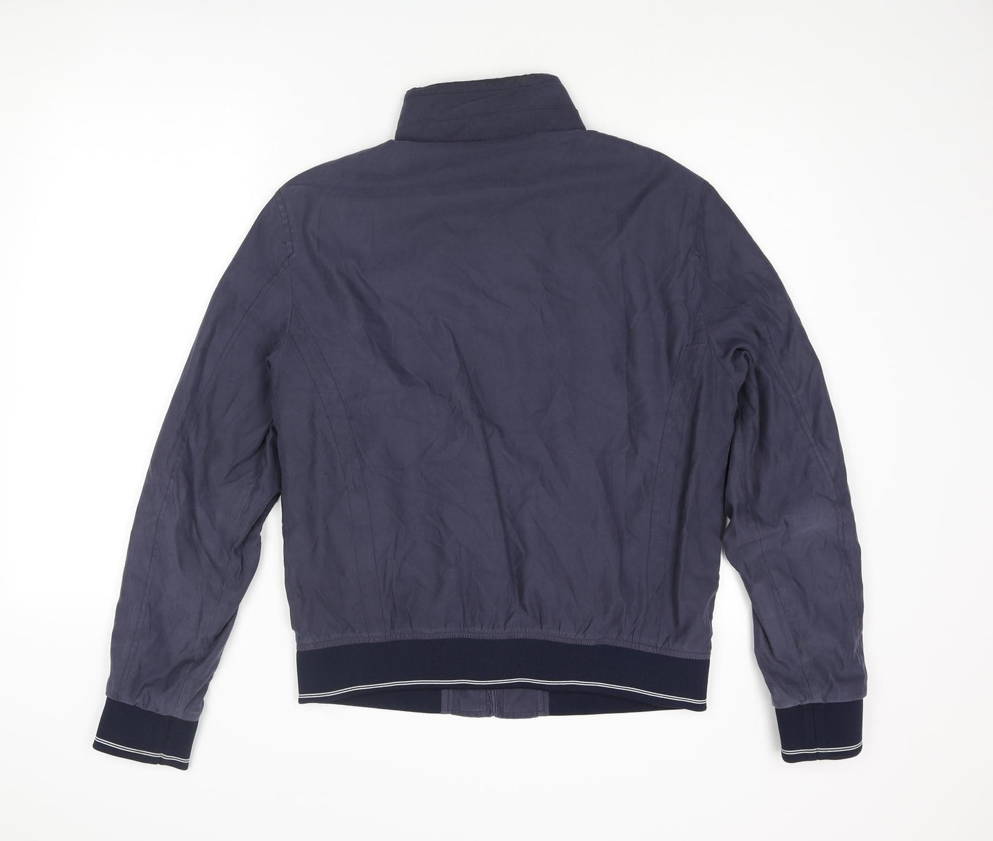 Marks and Spencer Mens Blue Bomber Jacket Jacket Size S Zip
