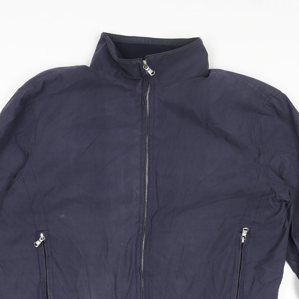 Marks and Spencer Mens Blue Bomber Jacket Jacket Size S Zip