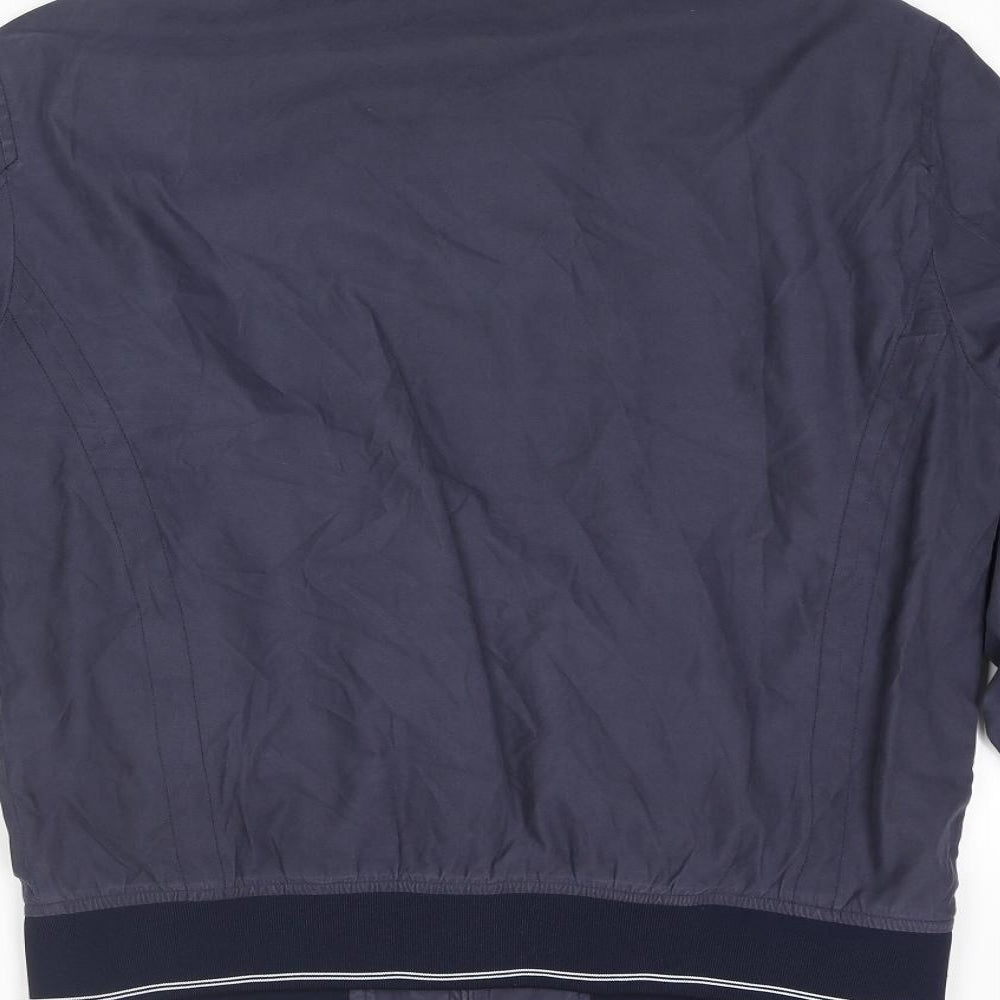 Marks and Spencer Mens Blue Bomber Jacket Jacket Size S Zip