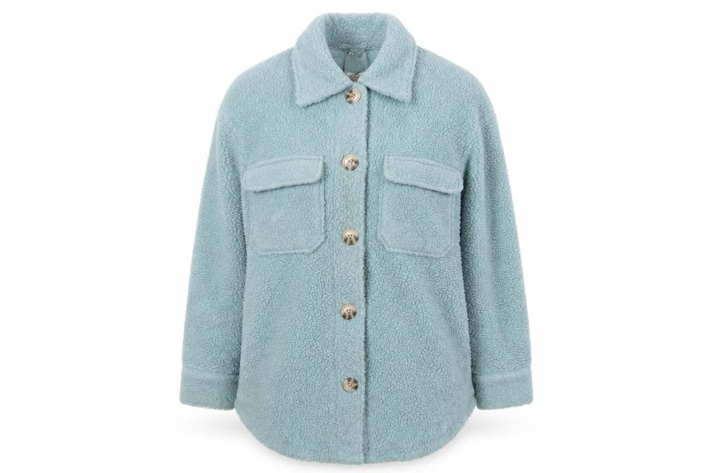 U.S. Polo Assn. Womens Blue Jacket Coat Size XS Button - Shirt Jacket