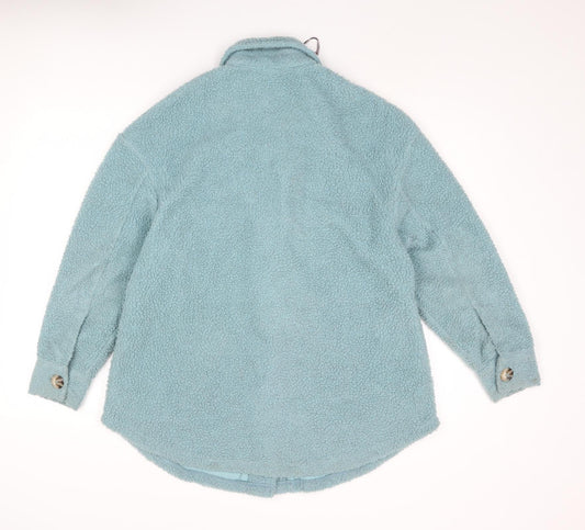 US Polo Assn. Womens Blue Jacket Coat Size XS Button - Shirt Jacket